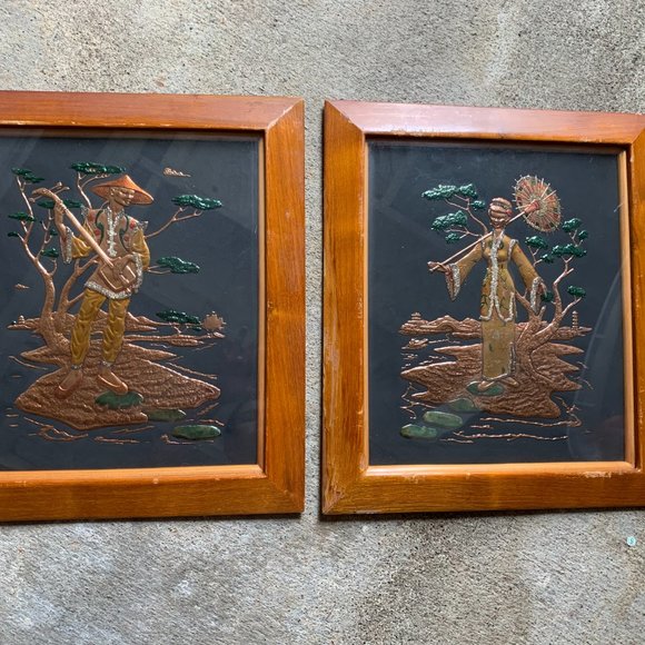 Vintage Copper Metalwork Wall Art - Picture 4 of 4